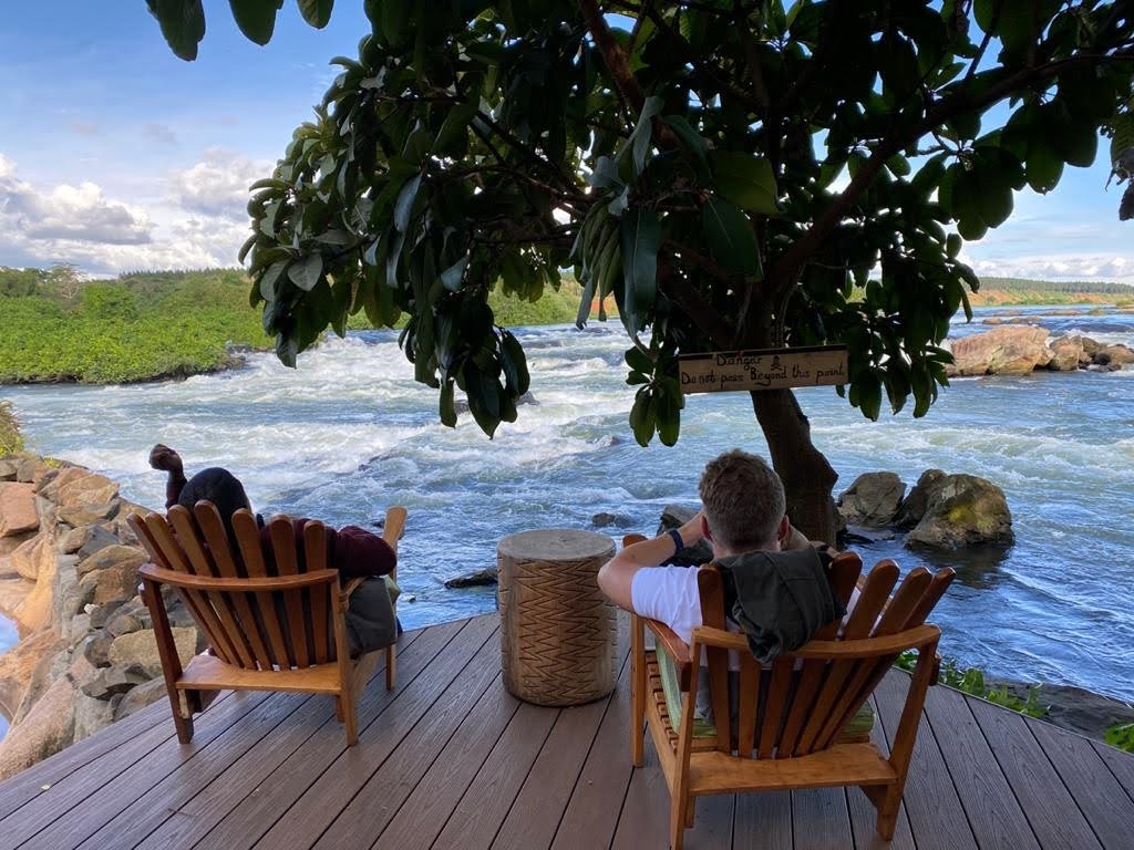 Quiet riverside travel and relaxation experience