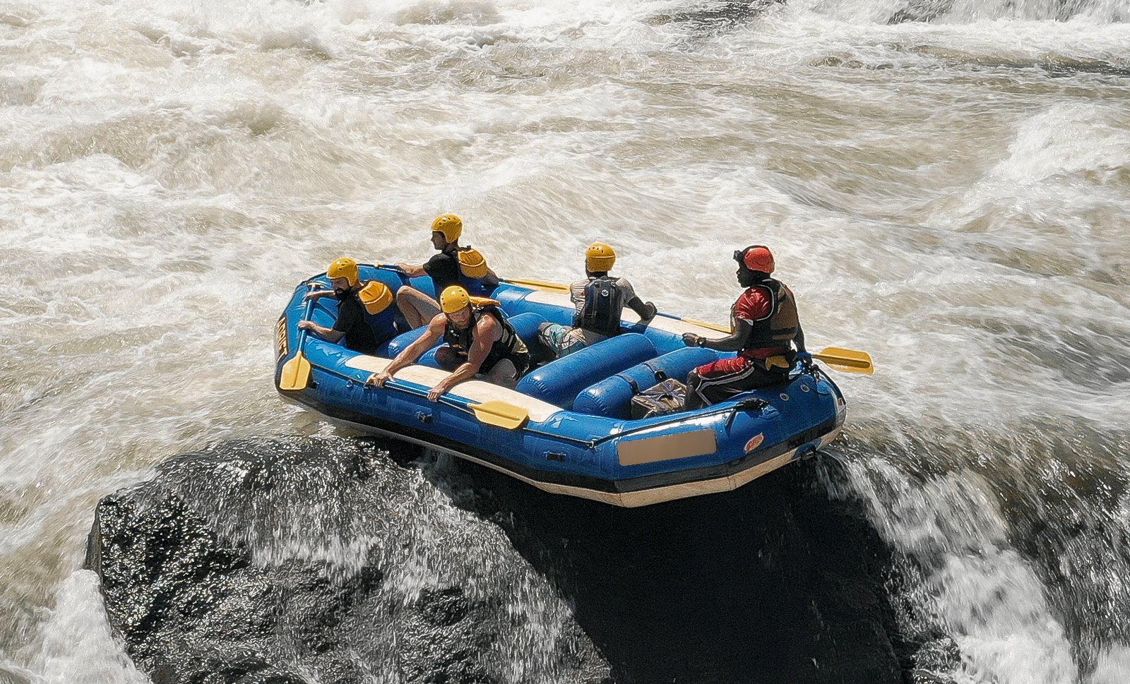 Whitewater rafting near Jinja