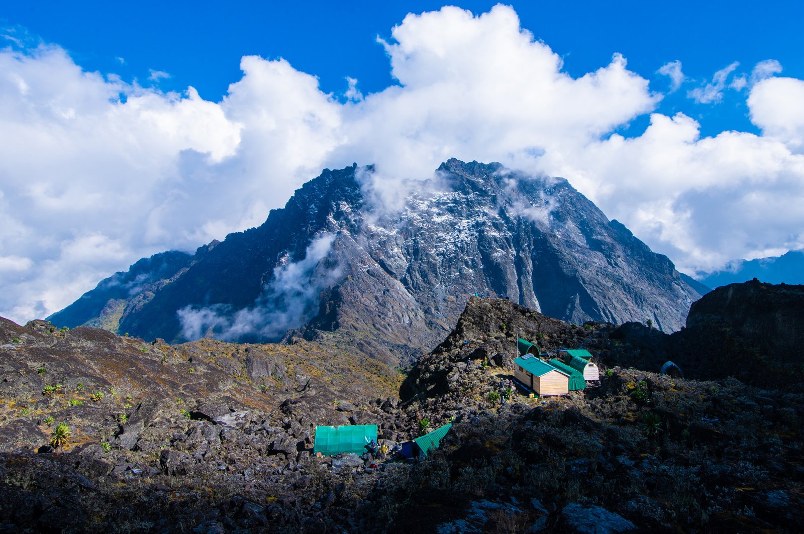 Rwenzori mountain peaks in Uganda